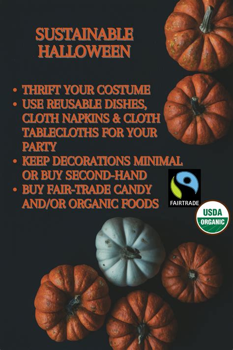 Sustainable Halloween Organic Recipes Usda Organic Thrifting