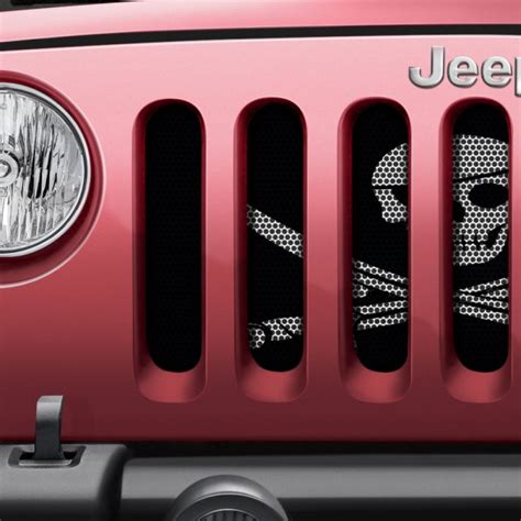 Dirty Acres® Pirate Flag Style Perforated Grille Insert