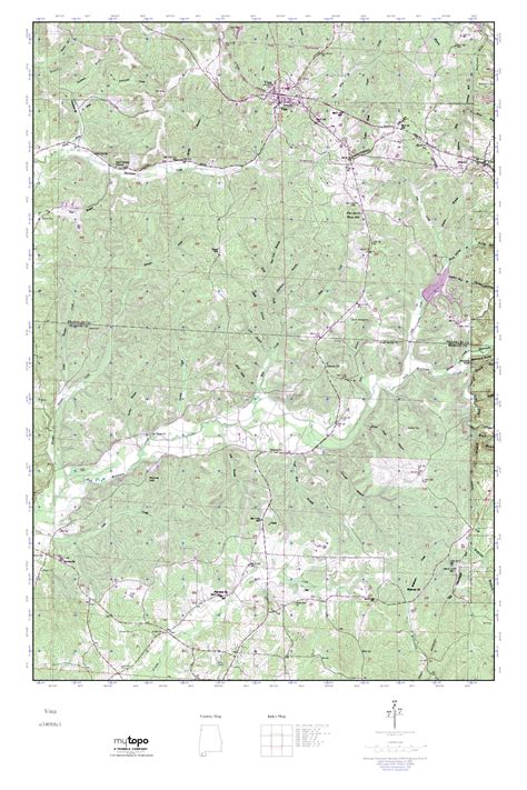 Mytopo Vina Alabama Usgs Quad Topo Map