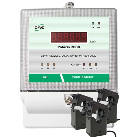 DAE P204-200D KIT, UL kWh Smart Submeter, 3Phase, 200A, 120/208v, 3 CTs