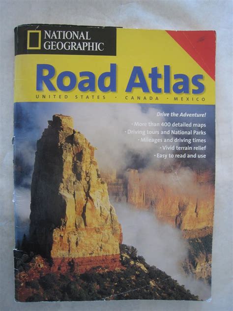 National Geographic Road Atlas 2001 United States Canada Mexico