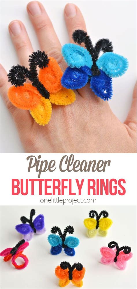 How To Make Pipe Cleaner Butterfly Rings Artofit