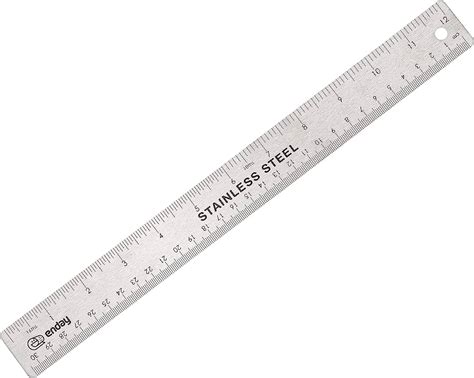 Flexible Stainless Steel Ruler In X In Graduate In Fractional Inches
