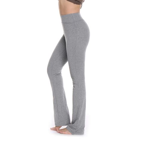 Fittoo Fittoo Women High Waisted Bootcut Flared Yoga Pants Cotton