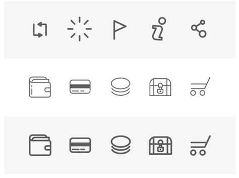 230 Wireframe Icons Graphicloads