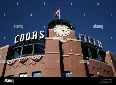 Exterior Of Coors Field Denver Colorado October 2007 Stock Photo Alamy