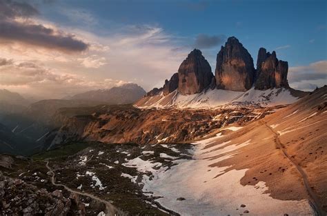 Landscape Nature Mountain Summer Dolomites Mountains Italy Alps