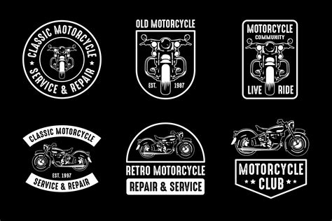 Motorcycle Badge And Logo Good For Print 656662 Vector Art At Vecteezy