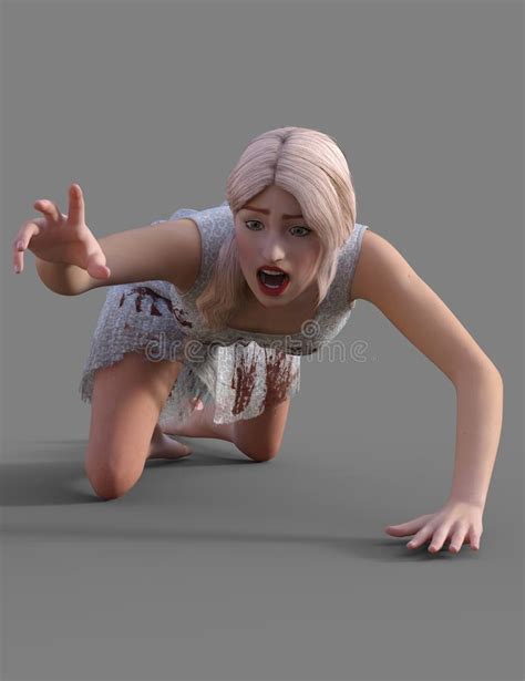 Blonde Girl Screaming Stock Illustration Illustration Of Girl 97620922