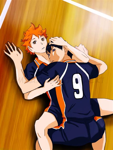 Haikyuu haikyuu wallpaper wallpaper manga blue exorcist shōnen manga shiratorizawa nishinoya yuu fan art. Haikyuu!: Hinata and Kageyama by ambarnarutofrek1 on ...