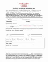 Credit Card Payment Agreement Form Photos