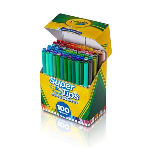 Crayola Super Tips Marker Set 100 Washable Markers