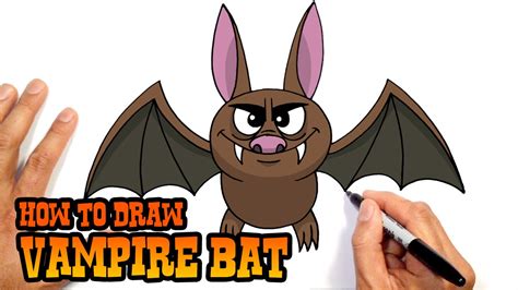 How To Draw Halloween Vampire Bat Drawing Lesson Youtube