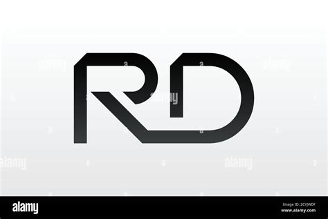 Initial Rd Letter Logo With Creative Modern Business Typography Vector