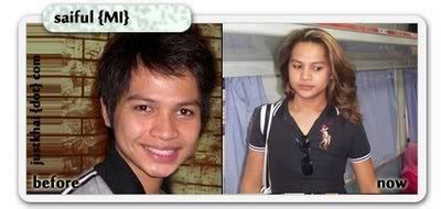 Posted by jully juliana at 8:52 am. FYI: Saiful Malaysian Idol Before and After ~ http ...