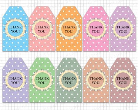So get your free download and enjoy these printable stickers and thankyou cards! 30 Thank You Printable Tags in 2020 | Diy tags, Thank you ...