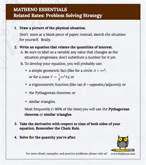 4 Steps To Solve Any Related Rates Problem Part 1
