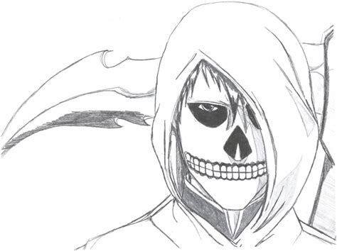Grim Reaper Face Drawing At Explore Collection Of