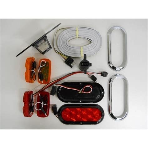 Find great deals on ebay for trailer light wiring kit. LED Small Trailer Marker Brake Stop Turn Tail Light Kit / Wiring / License Light | eBay