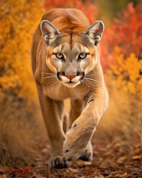 Premium Photo Portrait Of Beautiful Puma
