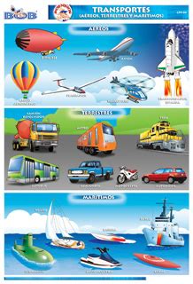 Ventajas del transporte terrestre, aéreo y marítimo. Transportes (terrestres, marítimos y aéreos) - Ediciones Bob