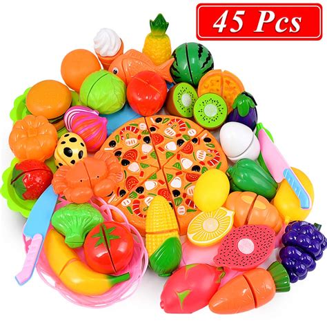 Best Play Food Cutting Fruits Vegetables Pretend Food Playset Kitchen