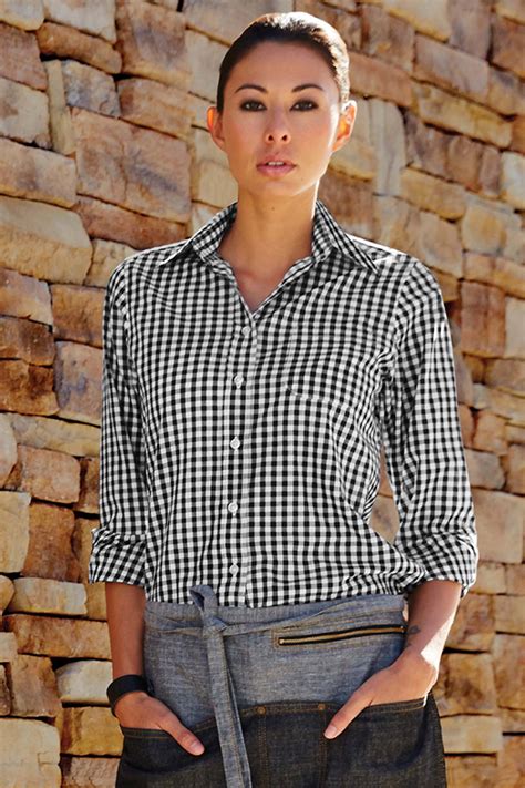 Shop with afterpay on eligible items. Chef Works Philippines | Womens Gingham Dress Shirt (W500 ...