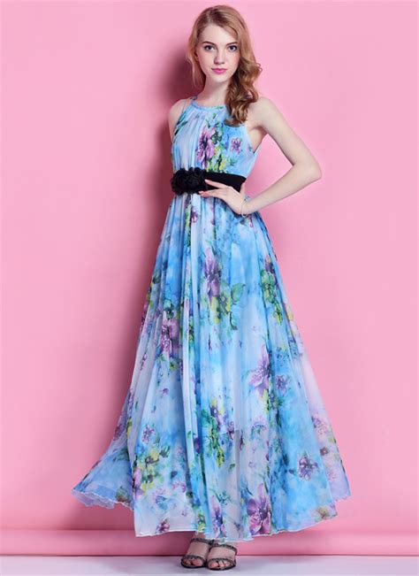 Online Exclusive Womens Summer V Neck Boho Floral Maxi Dress Party A Line Beach Pocket Sundress