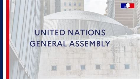 75th General Assembly Of The United Nations France Onu