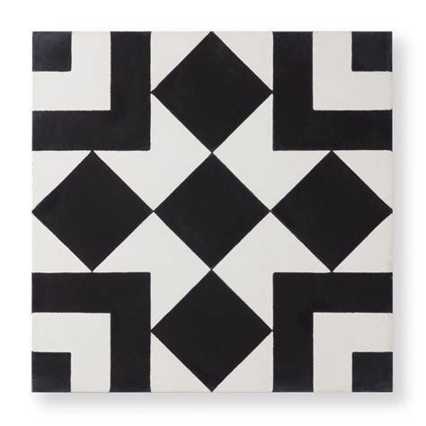 Products Riad Tile Black And White Tiles Tile Patterns Cement Tile