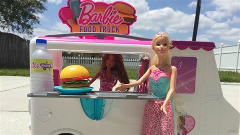 Barbie Food Truck Presentation And Play🍔 Youtube