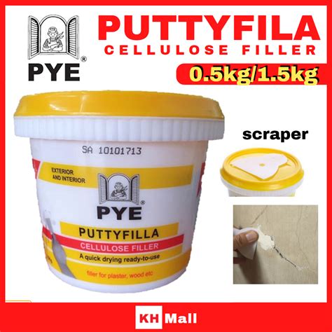 PYE Putty Filla Fast Dry Filler Exterior Interior Crack Filler