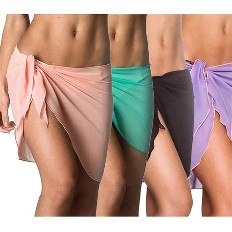 sexy women cover up 2019 new stylish ladies chiffon short sarong wrap holiday beach swimwear