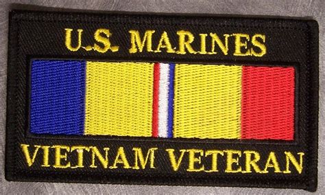 Embroidered Military Patch Usmc Marine Corps Vietnam Veteran Combat