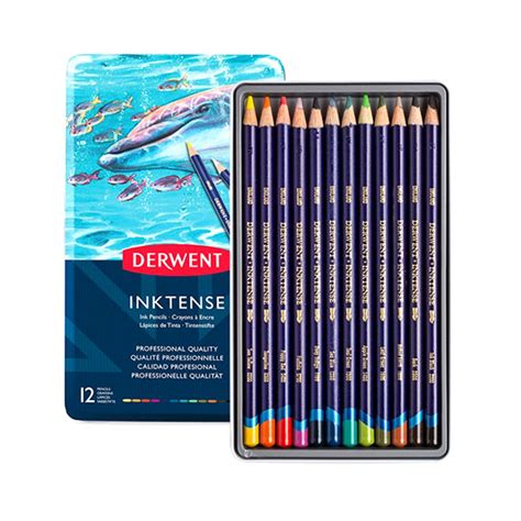 Buy 12pc Inktense Pencil Wrap Derwent Inktense Ink Pencils Ink Block