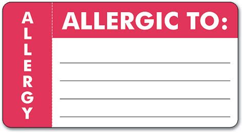 Allergy Labels Smartpractice Chiropractic