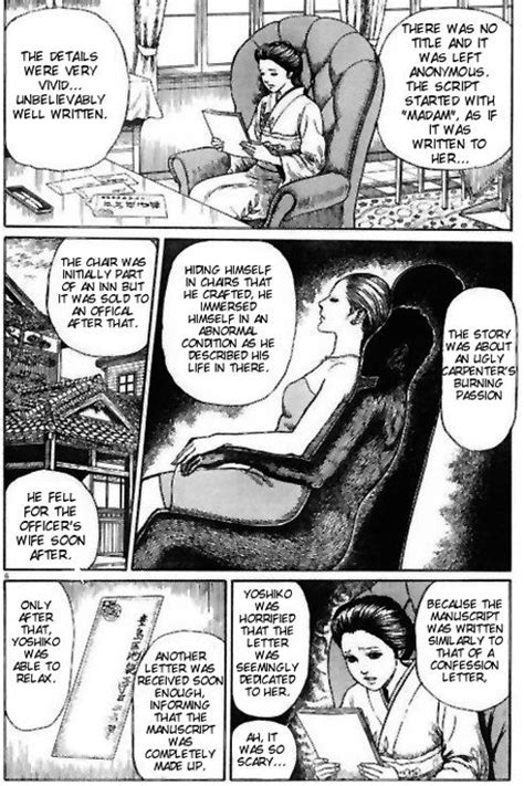 Human Chair By Edogawa Ranpo And Junji Ito Junji Ito Horror Comics