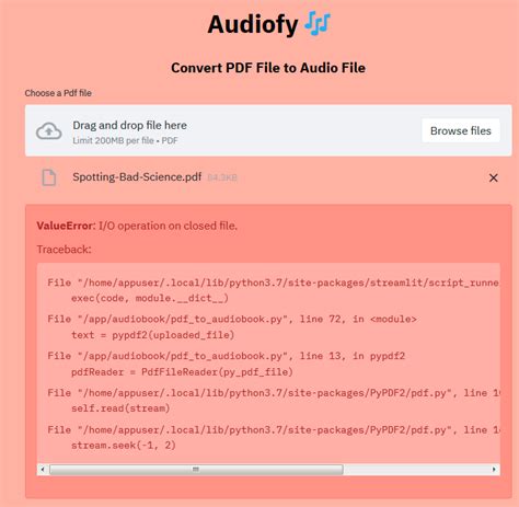 Audiofy Convert Pdf File To Audio File Audiobook 💬 Show The
