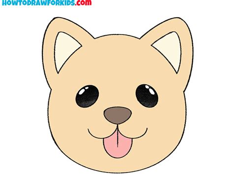 How To Draw A Puppy Face Easy Drawing Tutorial For Kids