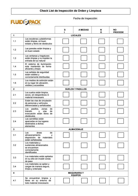 Formato De Check List Inspeccion Orden Limpieza By Cesar Augusto Issuu