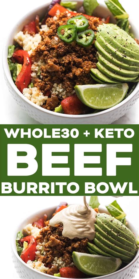 20 ideas for diabetic ground beef recipe. Whole30 Ground Beef Burrito Bowl (Paleo, Keto) - Tastes Lovely