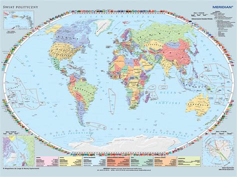 Mapa Polityczna świata Wydawnictwo Edulex