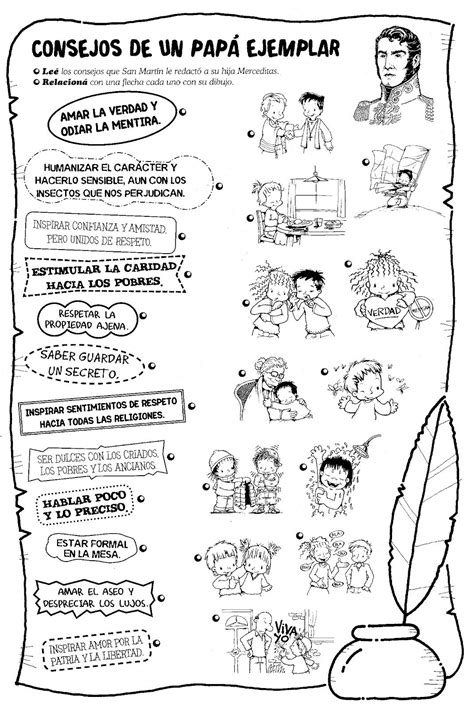 San josé sanchéz del río. dibujos y poemas General San Martín - Colorear dibujos ...