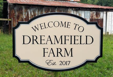 Farm Name Signs By In 2020 Farm Signs Farm