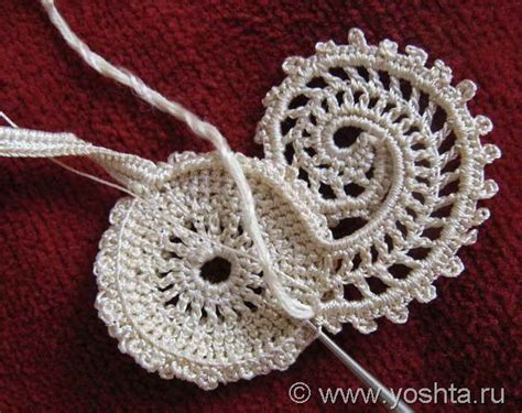 Элемент цветка гребешок Уголок Yoshta Freeform Crochet Img
