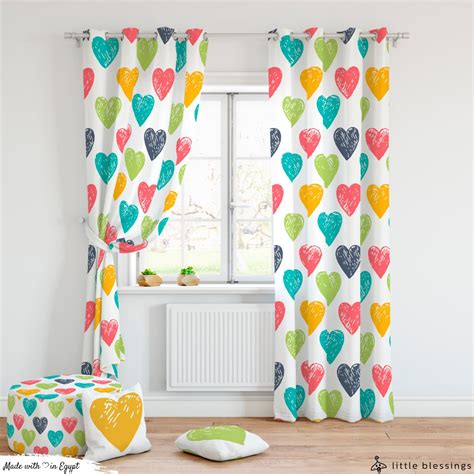 Hearts Curtain Little Blessings