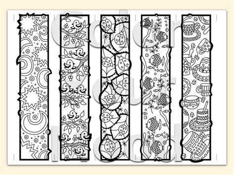 Get Printable Bookmark Coloring Pages Background Printables Collection