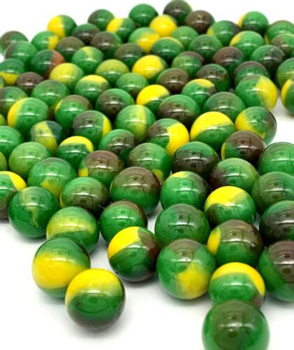 Pk 500 Green Dragon 12mm 12 Peewee Glass Marbles Green W Red