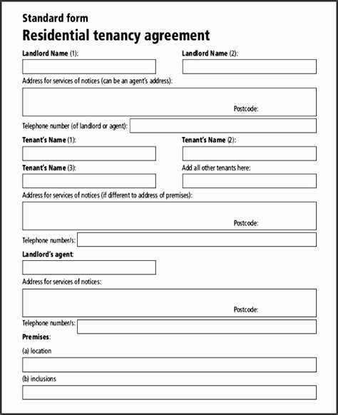 The general tenancy agreement is used when renting a house, unit, apartment, townhouse or houseboat. 5 Tenancy Agreement Template Word - SampleTemplatess ...