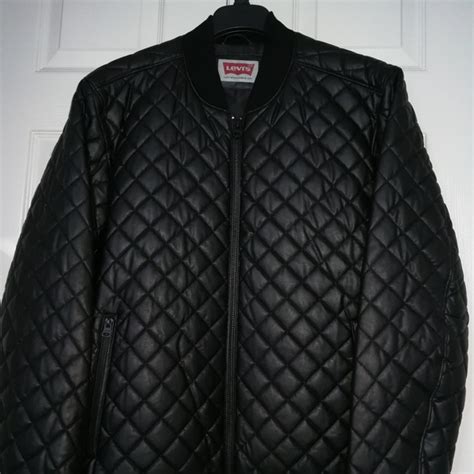 Levis Jackets And Coats Levis Faux Leather Diamond Quilted Bomber